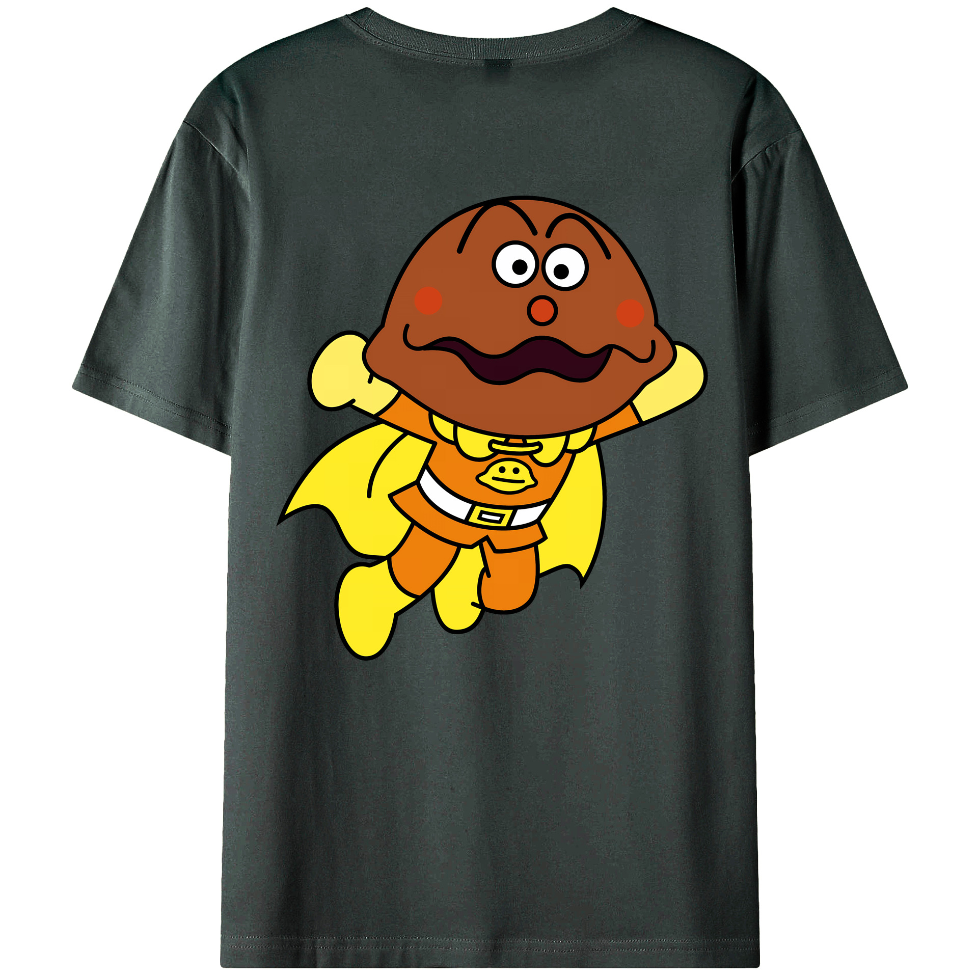 （画像用） アンパンマン Anpanman 綿100％ メンズ半袖Tシャツ（バックプリント） 通気性